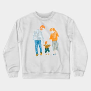 Happiness is family Crewneck Sweatshirt